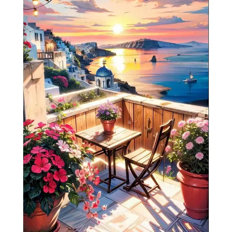 Sunny Coastal Escapes Paint by Number Kits for Adults