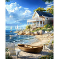 Sunny Coastal Escapes Paint by Number Kits for Adults