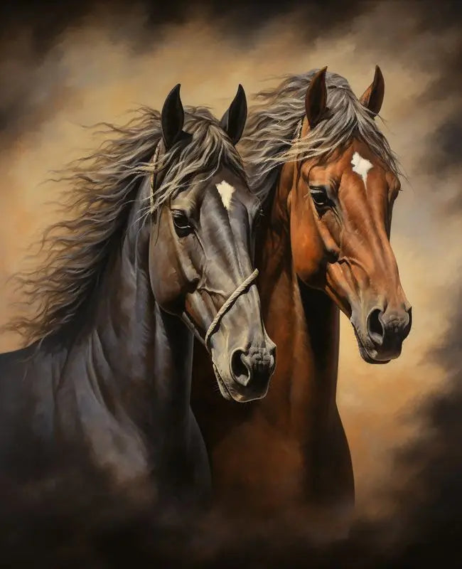 Horse Paint by Number Kits for Adults