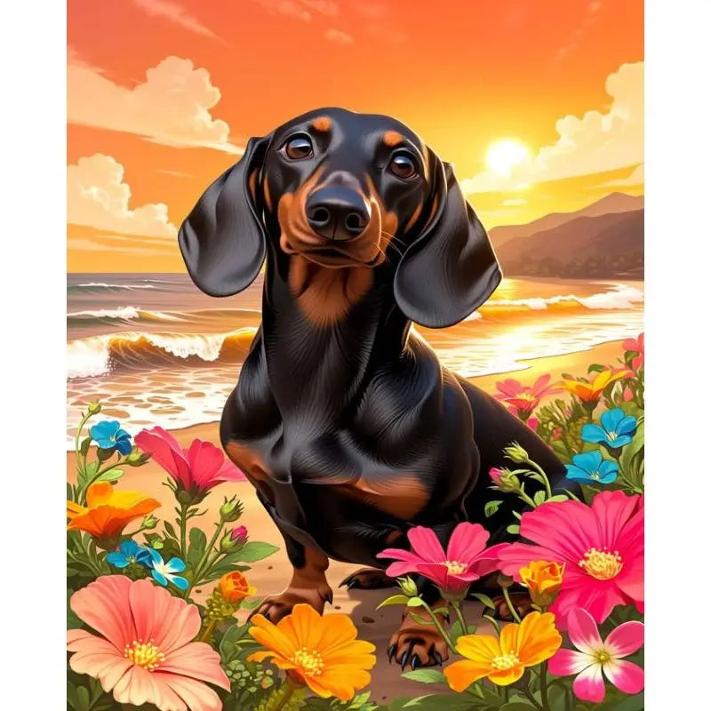 Dog Paint by Number Kits for Adults