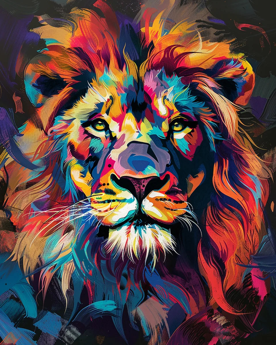 Majestic Lions Paint by Number Kits for Adults