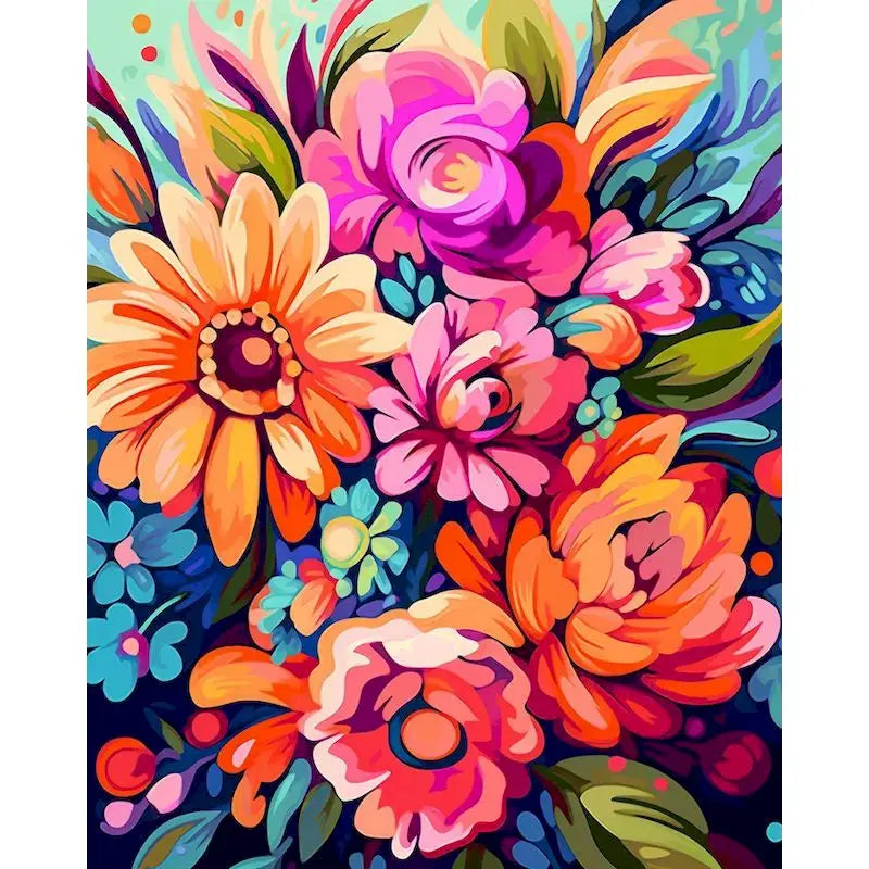Bold Blooms & Bouquets Paint by Number Kits for Adults