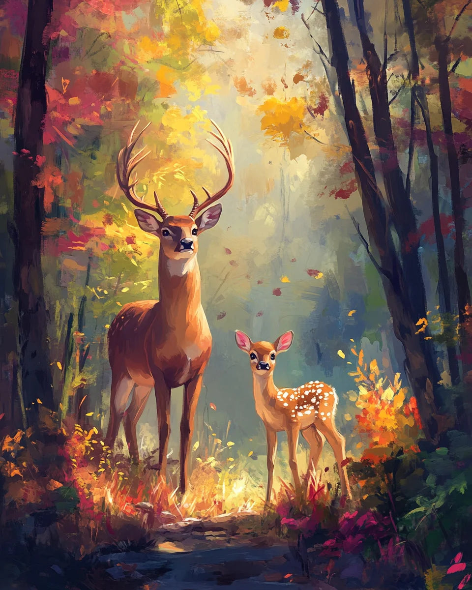 Wild & Whimsical Animal Portrait Paint by Number Kits