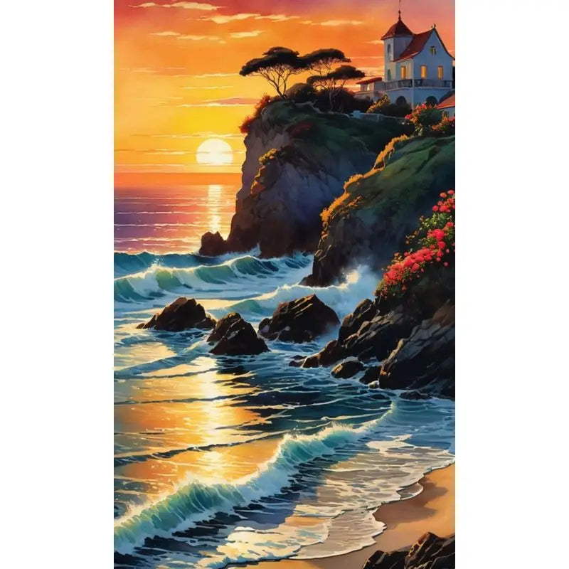 Moonlit Cities & Coastal Escapes Paint by Number Kits for Adults