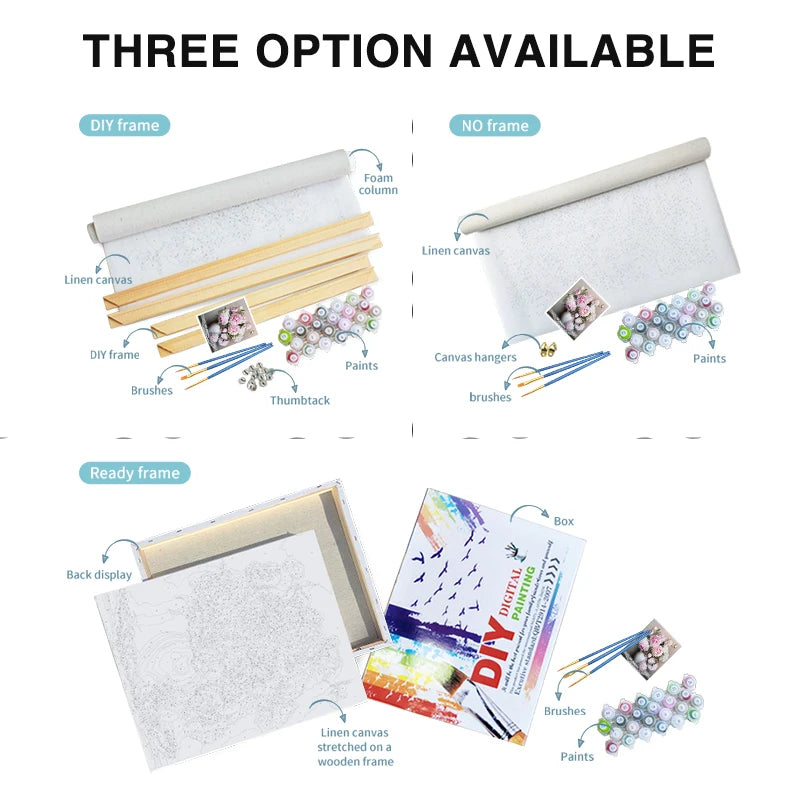Whimsical Animals Paint by Number Kits