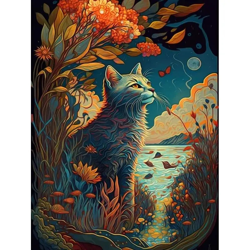 Wild Animal Paint by Number Kits for Adults
