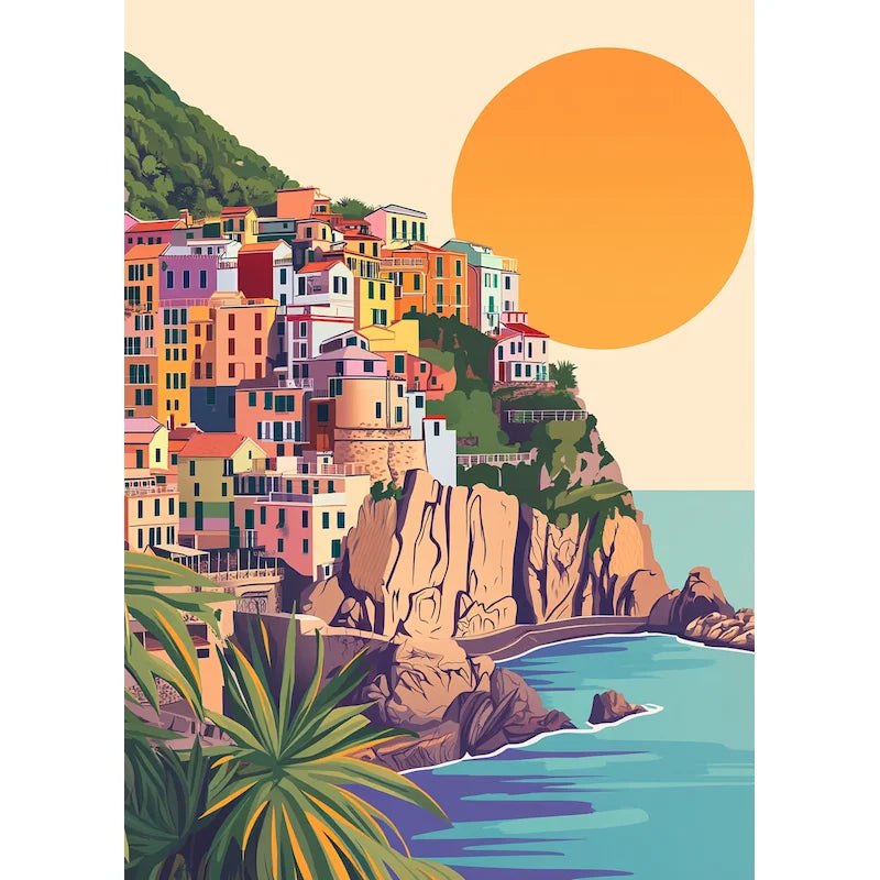 Sunny Coastal Escapes Paint by Number Kits for Adults