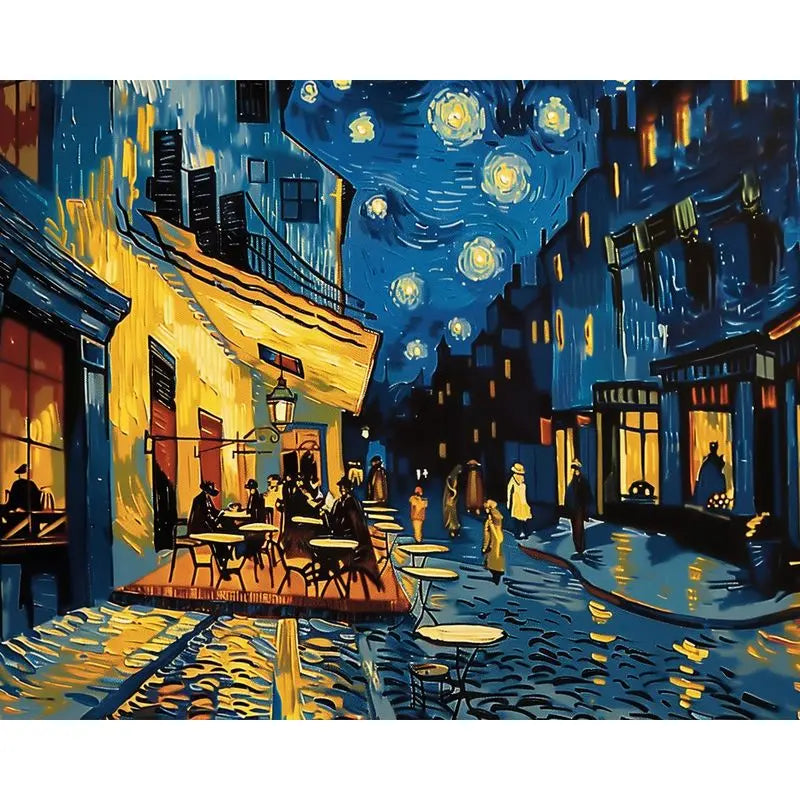 Moonlit Cities & Coastal Escapes Paint by Number Kits for Adults