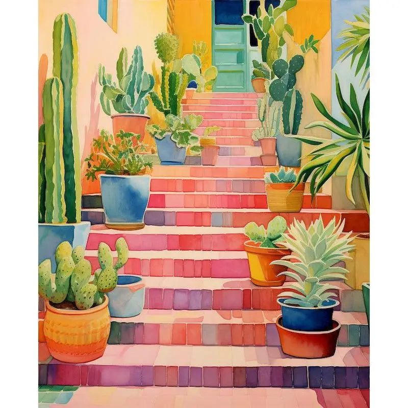 Pastel Paradise Paint by Number Kits for Adults