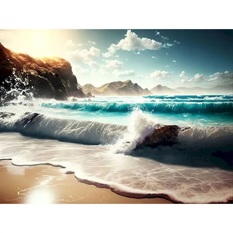 Ocean Waves & Coastal Views Paint by Number Kits for Adults