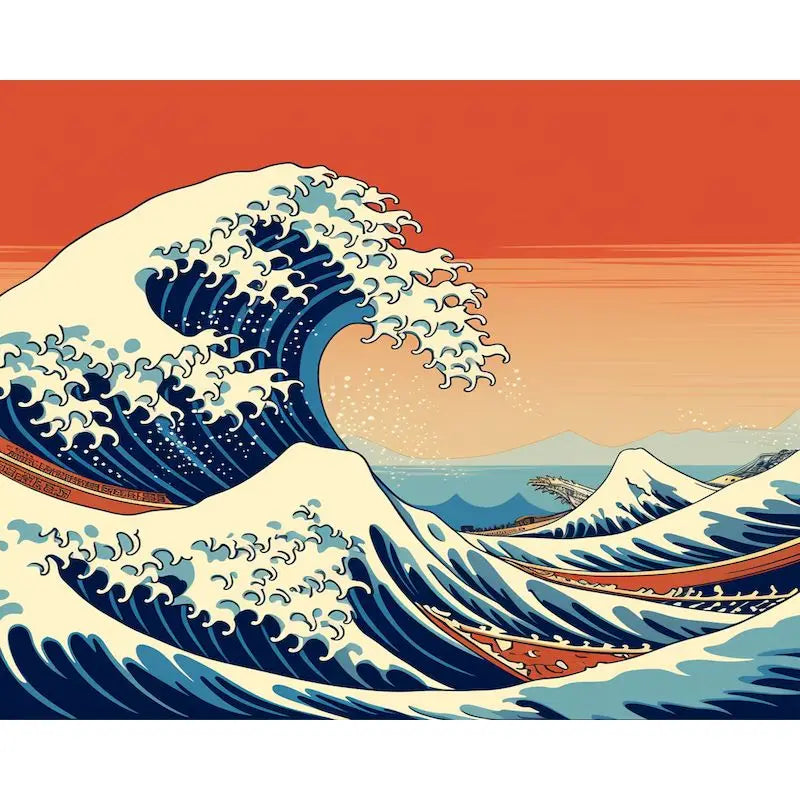 Ocean Waves & Coastal Views Paint by Number Kits for Adults
