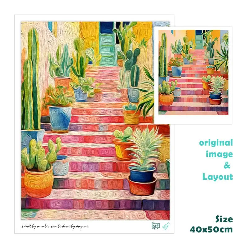Pastel Paradise Paint by Number Kits for Adults