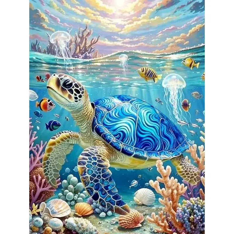Sea Animals Paint By Number Kit