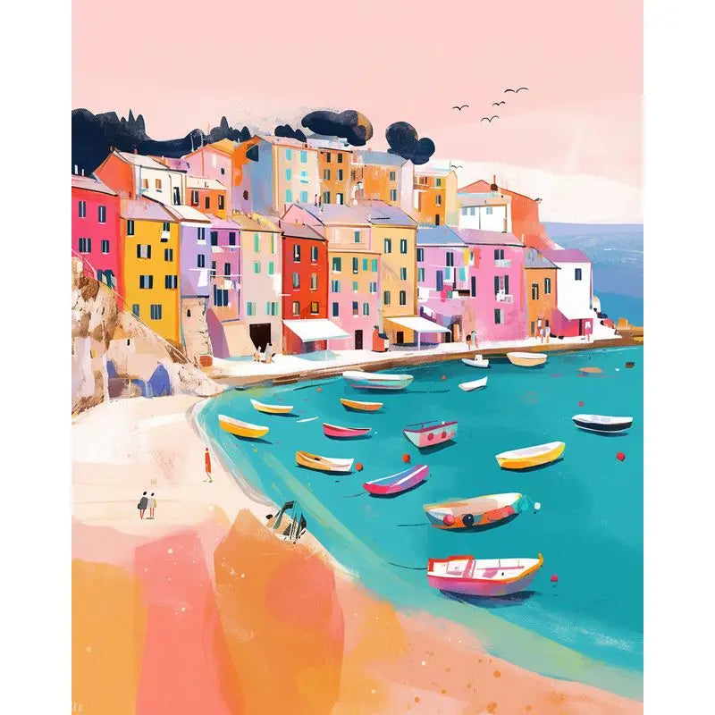 Pastel Paradise Paint by Number Kits for Adults