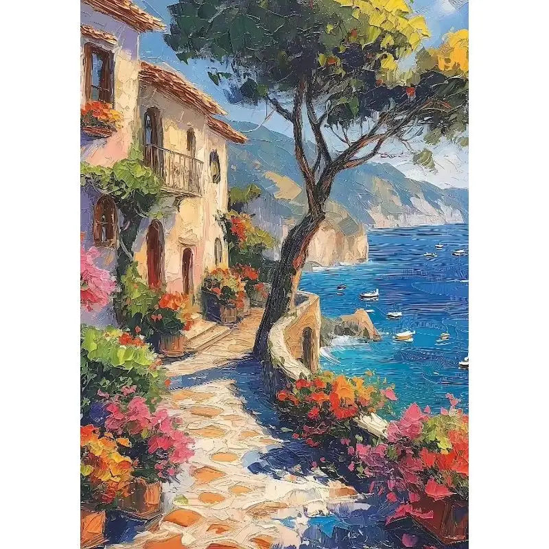 Sunny Coastal Escapes Paint by Number Kits for Adults