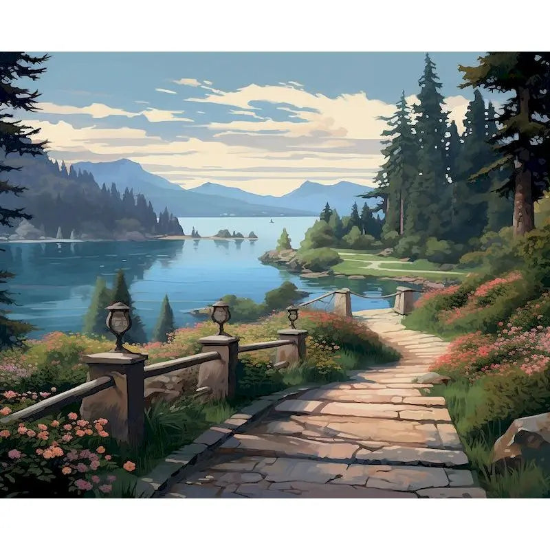 Ocean Waves & Coastal Views Paint by Number Kits for Adults