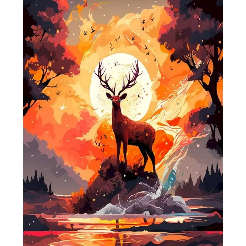 Beautiful Animal Art Paint by Number Kits for Adults
