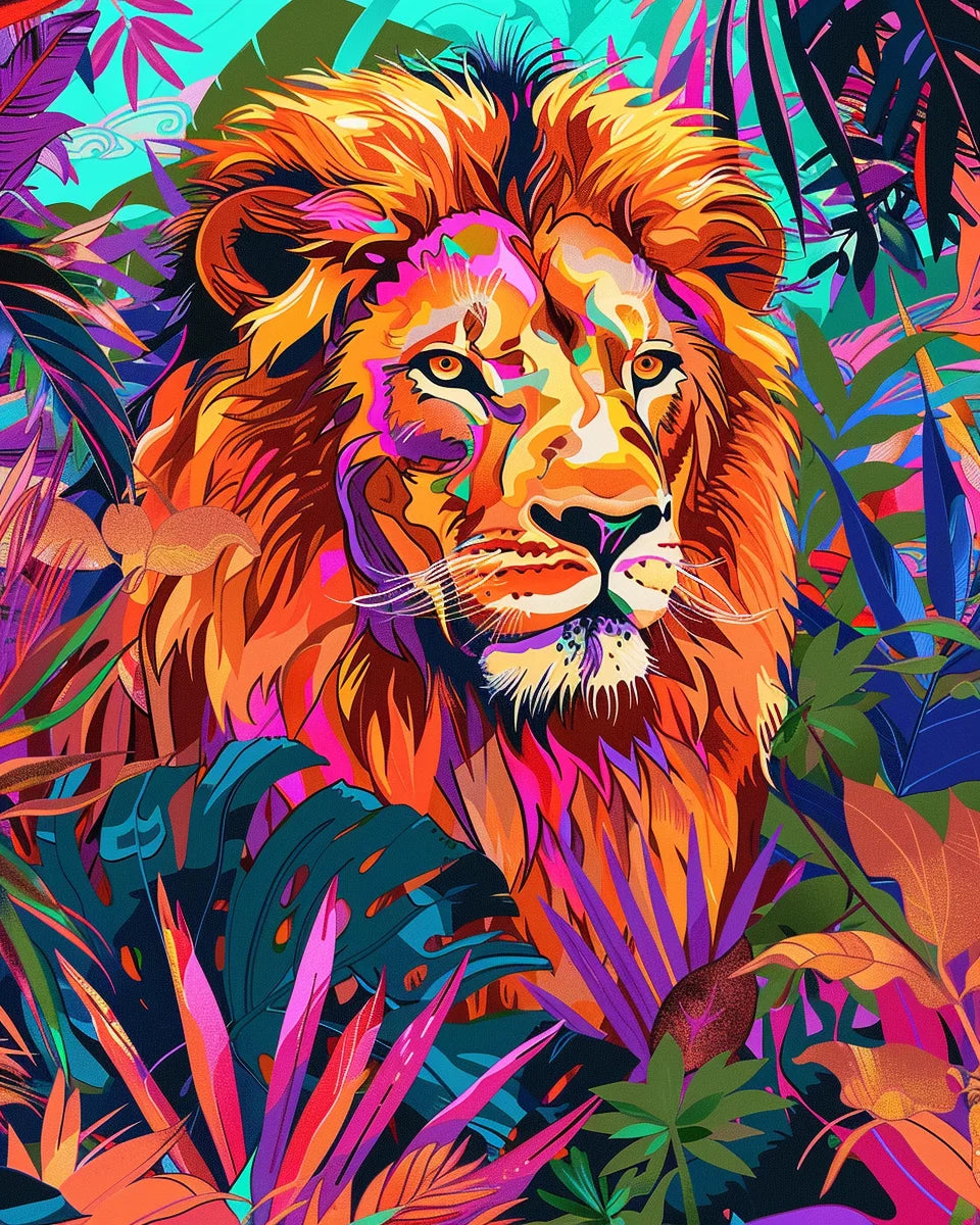 Majestic Lions Paint by Number Kits for Adults