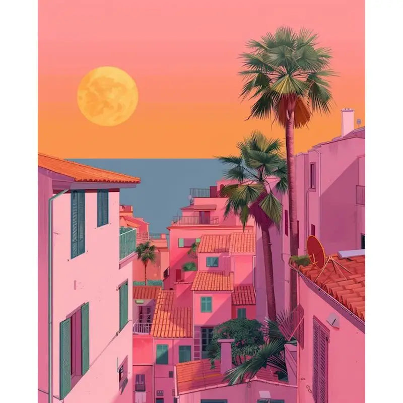 Pastel Paradise Paint by Number Kits for Adults