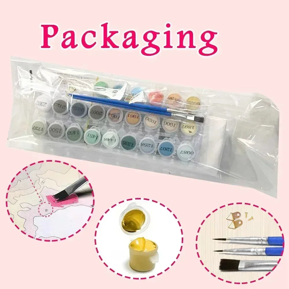 Mountain Waters Paint by Number Kits for Adults
