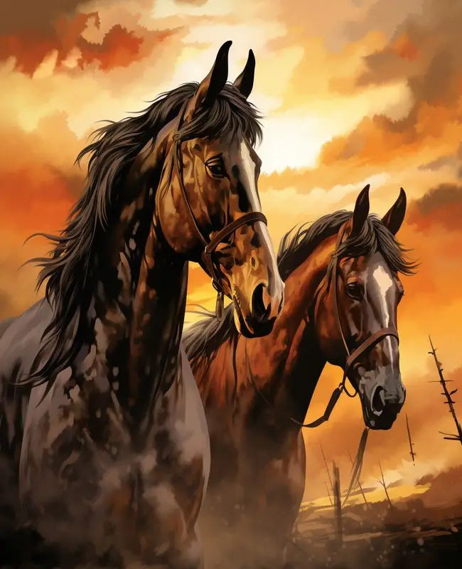 Horse Paint by Number Kits for Adults
