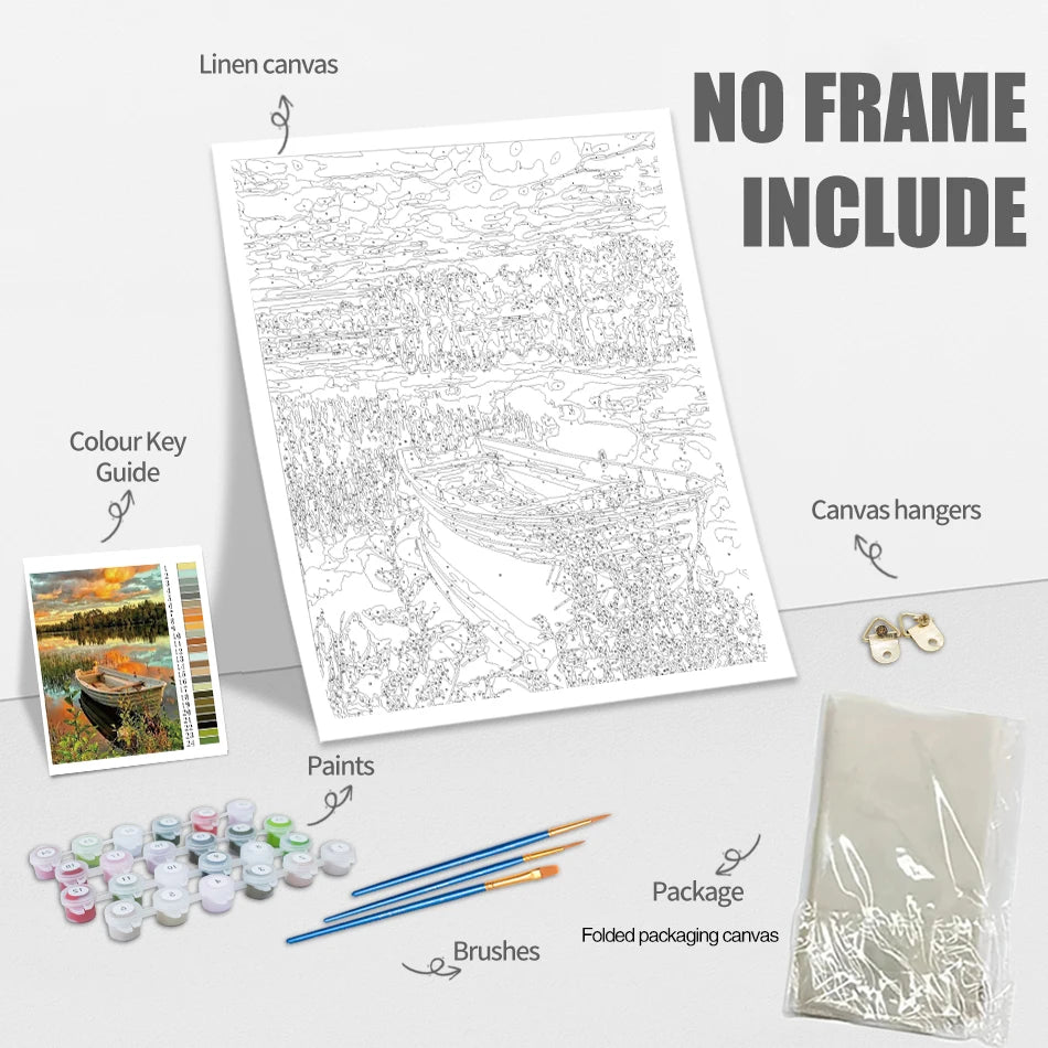 Ocean Life Paint by Number Kits for Adults