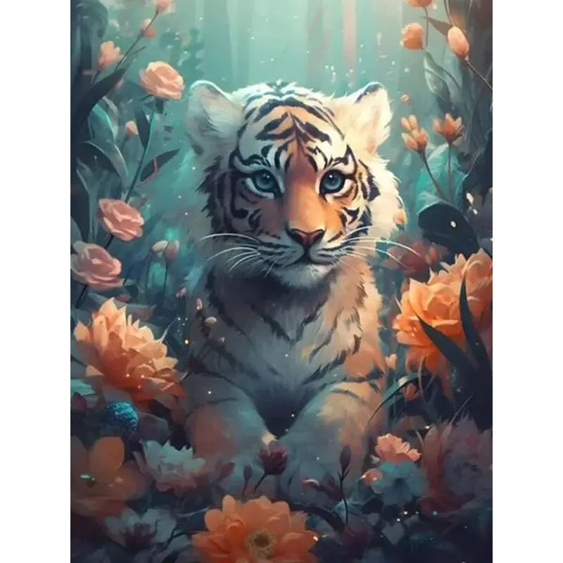 Wild Animal Paint by Number Kits for Adults