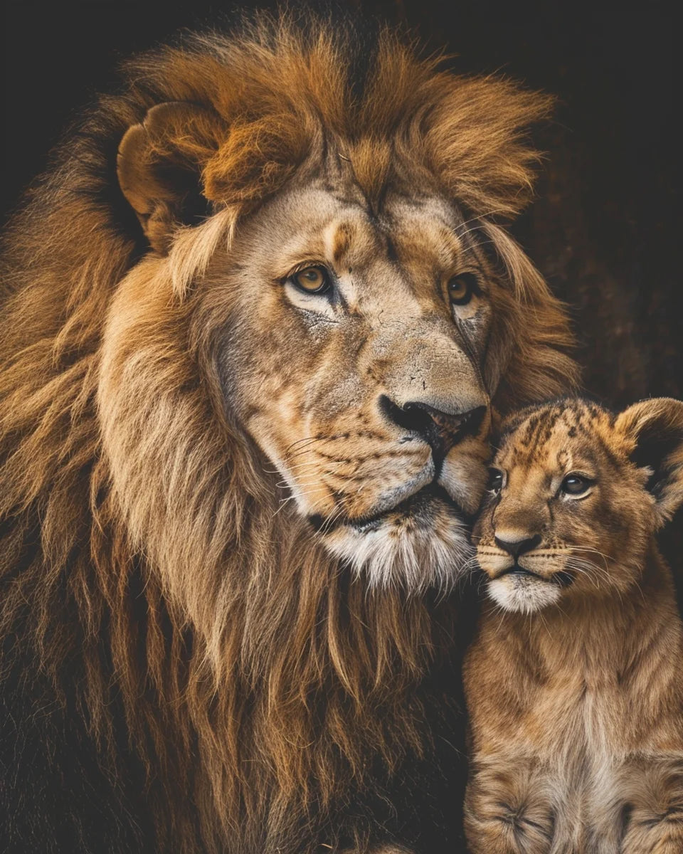Majestic Lions Paint by Number Kits for Adults