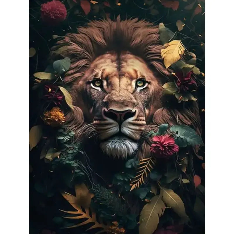 Wild Animal Paint by Number Kits for Adults