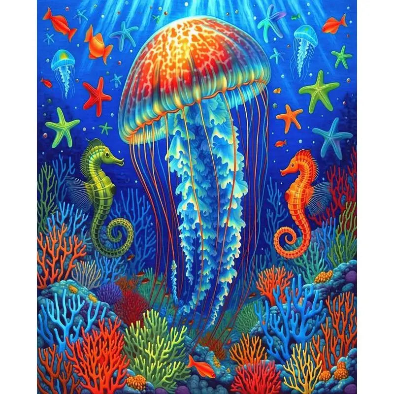 Sea Animals Paint By Number Kit