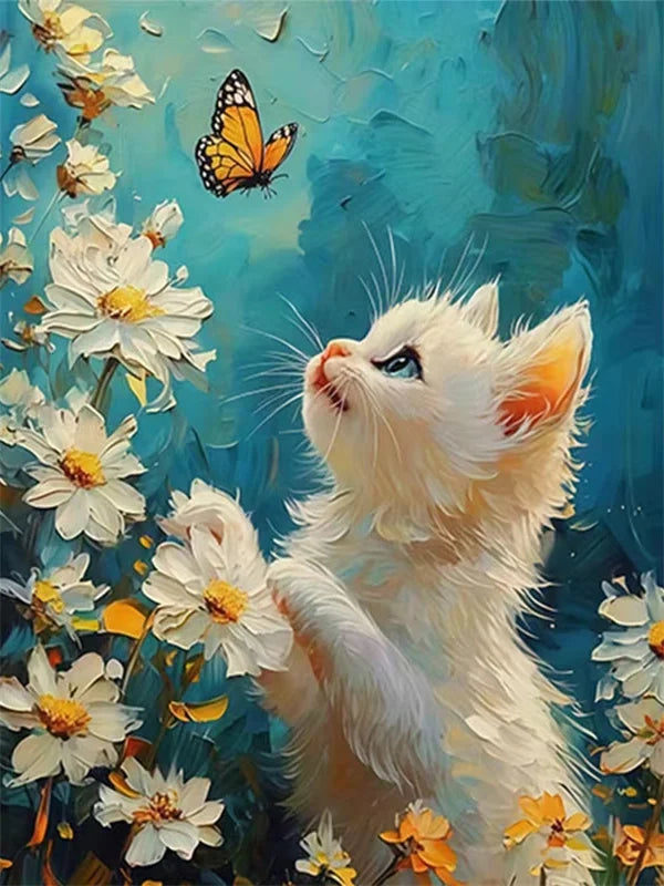 Cat Paint by Number Kits for Adults