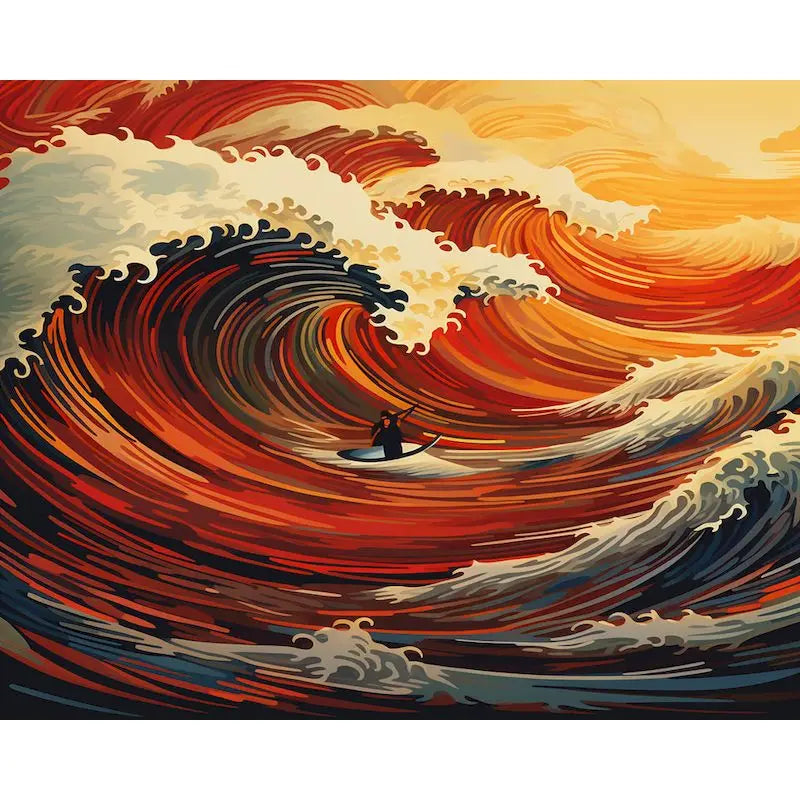 Ocean Waves & Coastal Views Paint by Number Kits for Adults