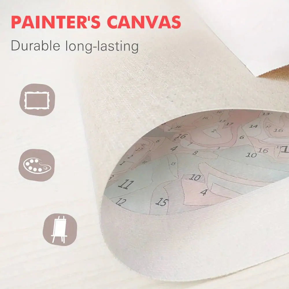 Colorful Dogs Paint by Number Kits for Adults