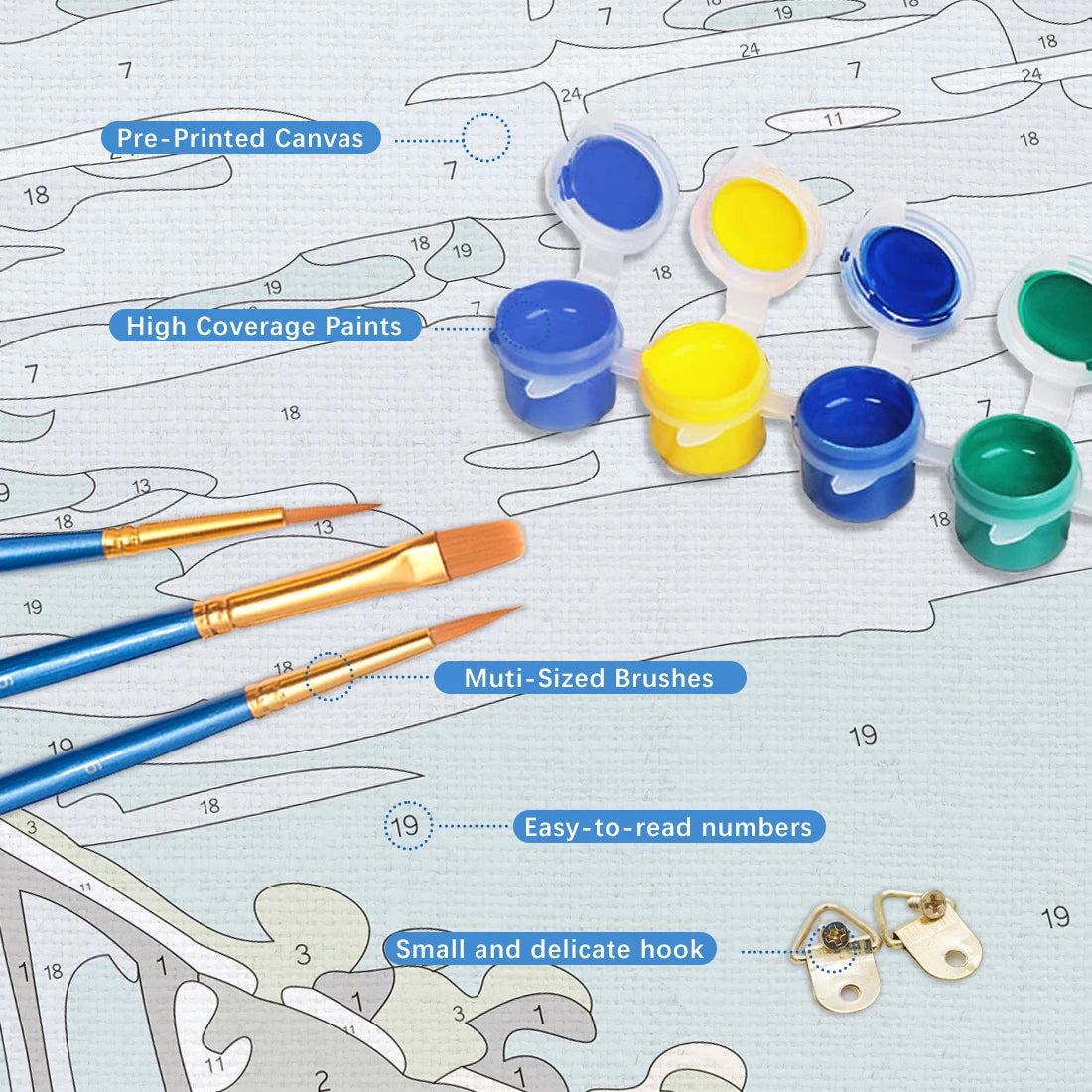 Horse Paint by Number Kits for Adults