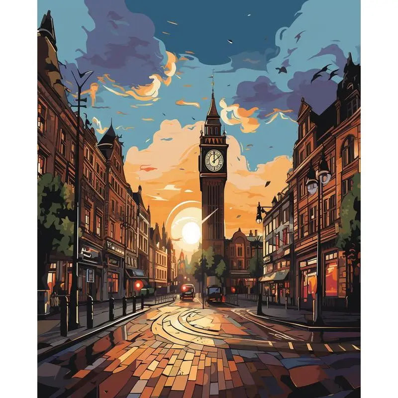 Moonlit Cities & Coastal Escapes Paint by Number Kits for Adults