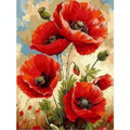 Red Poppies Paint by Number Kit for Adults
