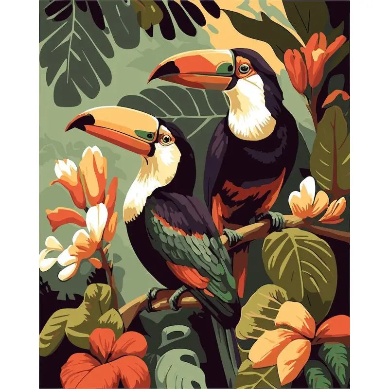 Wild Animal Paint by Number Kits for Adults